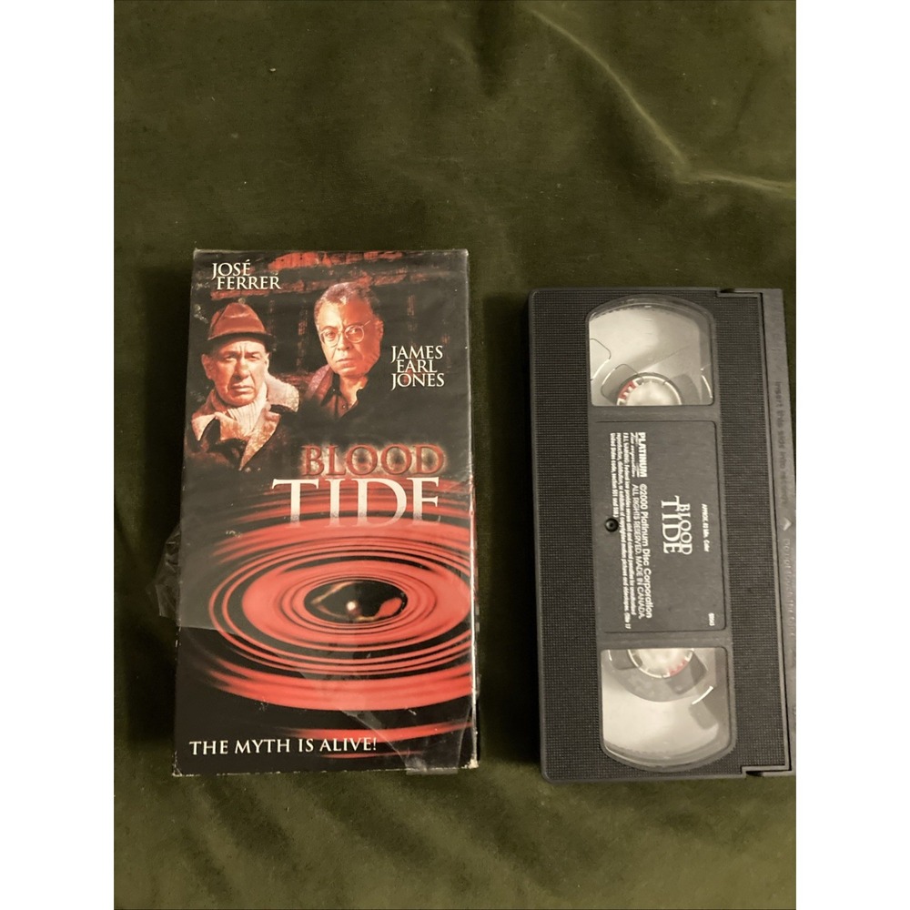 Blood Tide 1982 VHS James Earl Jones Jose Ferrer Horror Movie Rare HTF